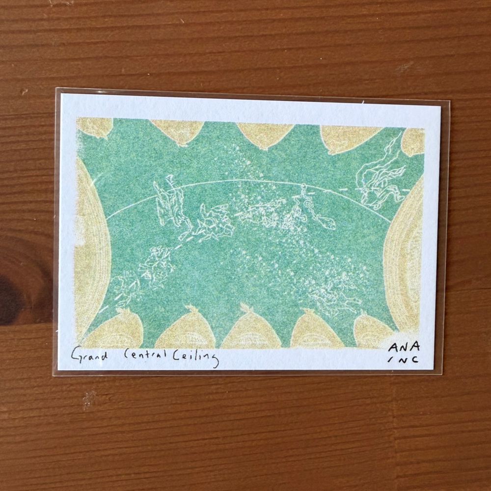 Ana Inciardi Mini Vending Machine Print of Grand Central Ceiling NYC